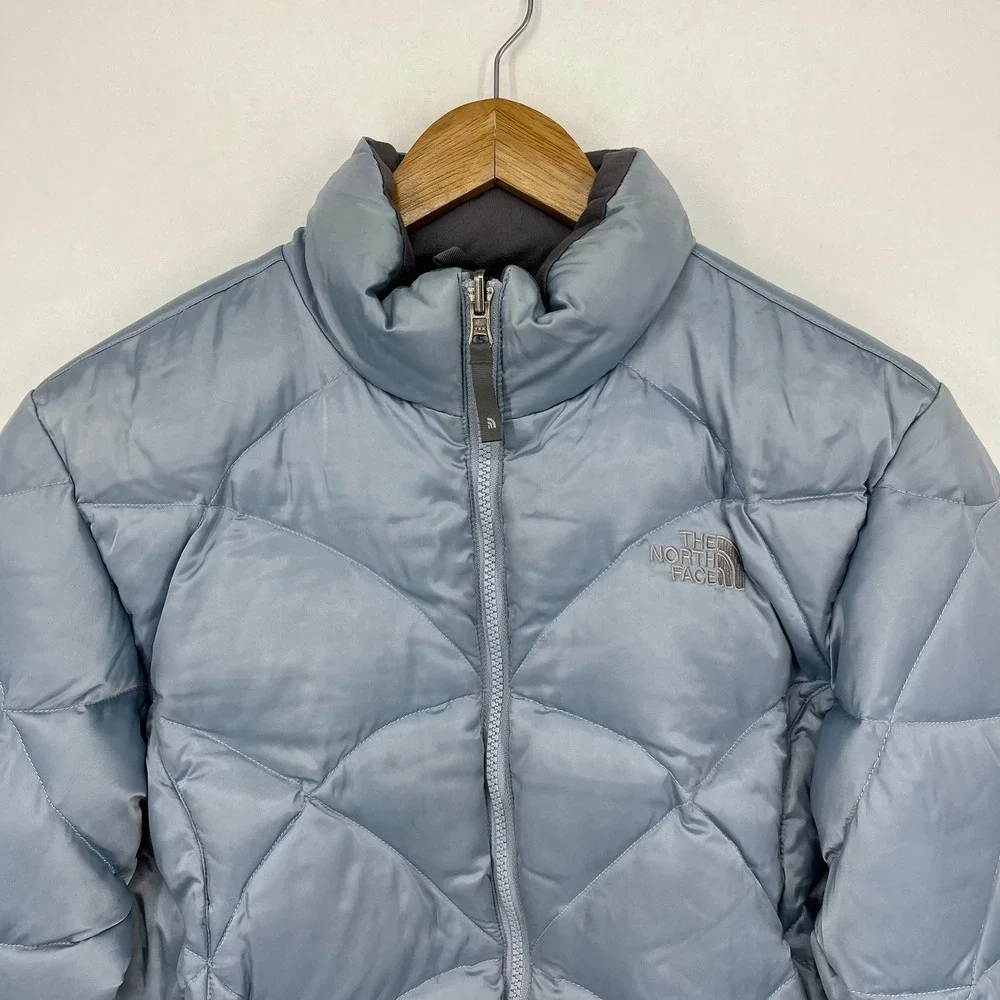 The North Face Girls XL Blue Quilted Diamond Puffer‎ Jacket Winter Coat 550